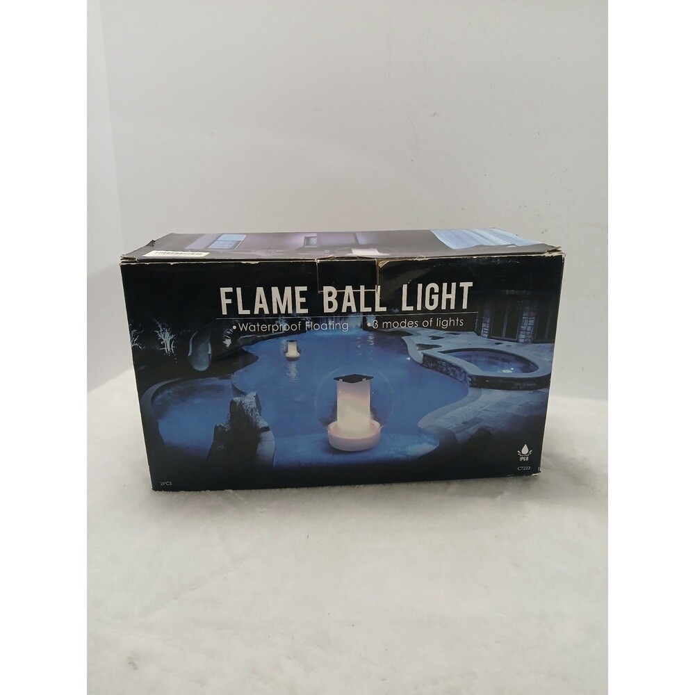 Flame Ball Floating‎ Pool Light NIB